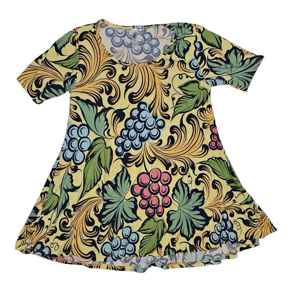 LuLaRoe Tunic Top XS Women's Fitted Sleeve Paisley Casual Dresswear